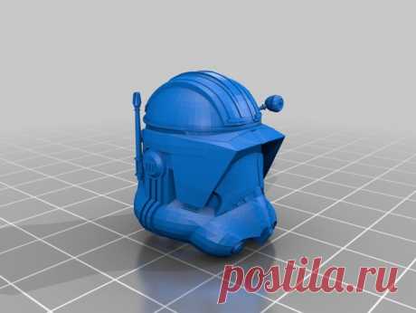 SW Clone Wars Commander Cody Helmet by Jace1969 An old file from my Pepakura making days that I discovered in Pepakura Designer you can export to .OBJ and in "Windows 10 3DBuilder or 123Design" export to .STL. Unfortunately I don't have the skills yet to improve further on the model, but maybe someone out there would like to tidy it up. Please upload it back as a remix if you do take the time to clean it up.
Please note this was originally uploaded to the net as a free dow...