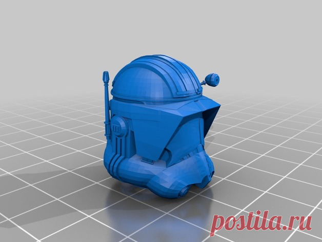 SW Clone Wars Commander Cody Helmet by Jace1969 An old file from my Pepakura making days that I discovered in Pepakura Designer you can export to .OBJ and in 