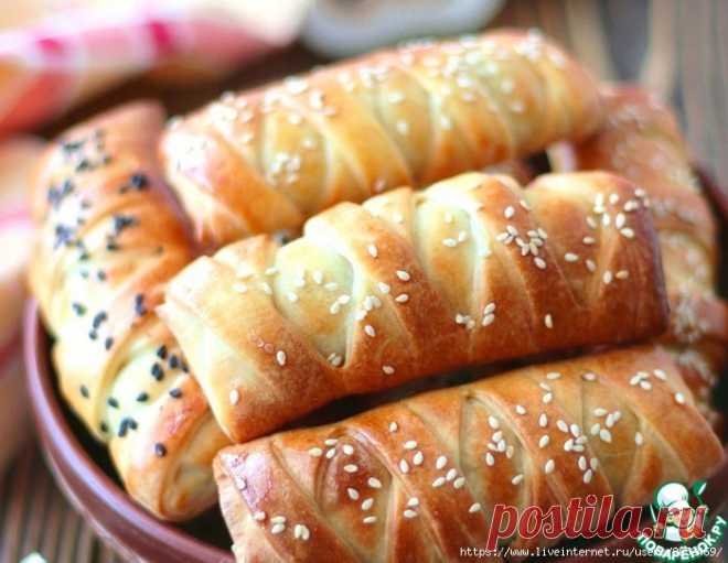 Пирожки на кефире с курицей и грибами