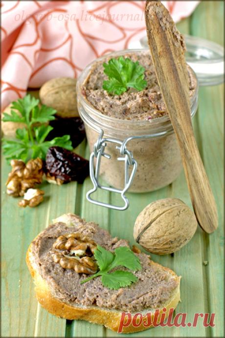 Паштет из чечевицы с орехами и черносливом - Осиный домик