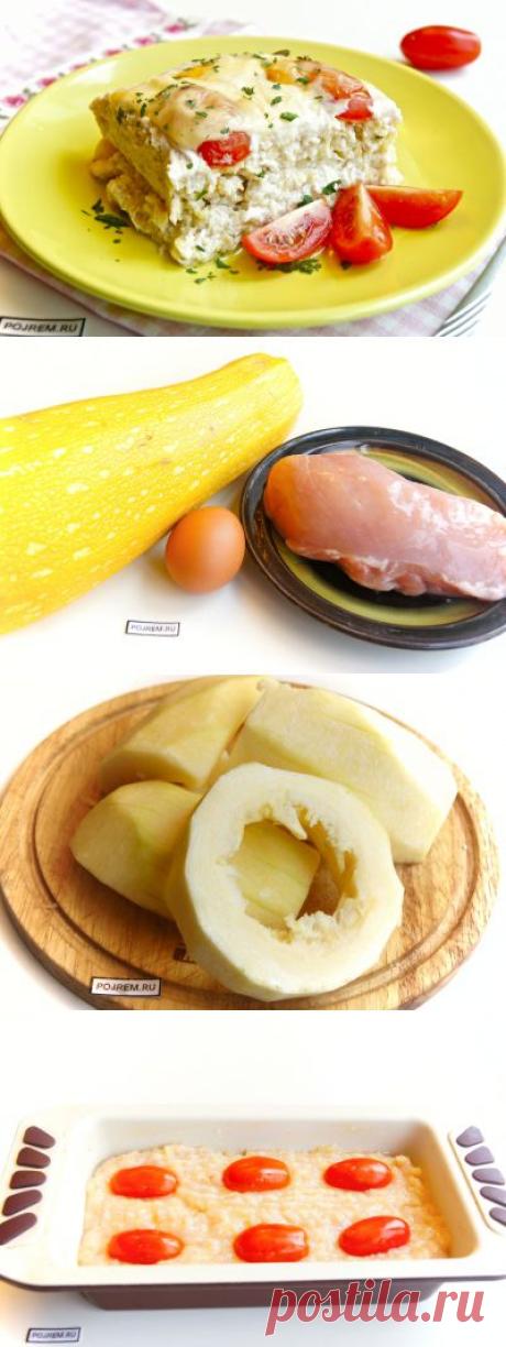 Запеканка из кабачков с курицей