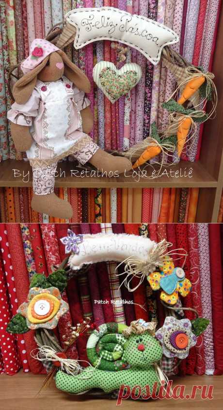 Лоскутное шитье, игрушки Aline Küster из Бразилии