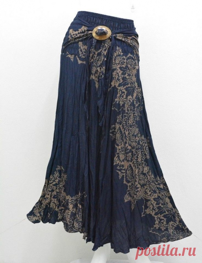 Skirt ab11 hippy boho maxi gypsy casual coco buckle cotton woman