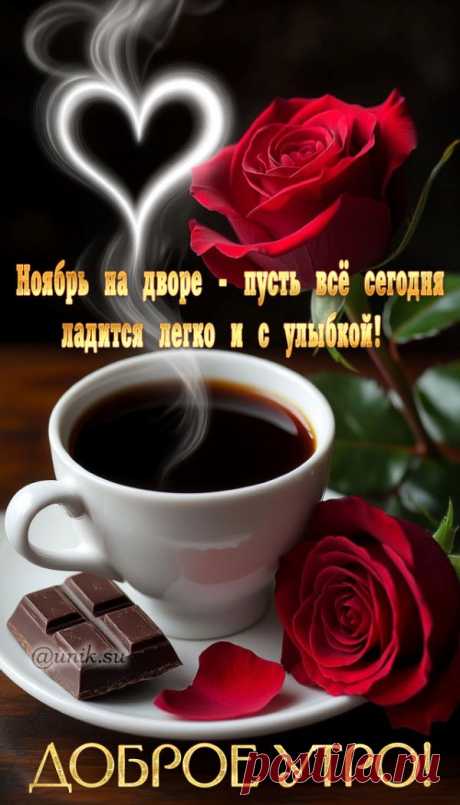 открытки с добрым ноябрьским утром