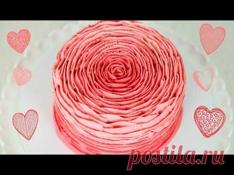 Торт в форме цветка