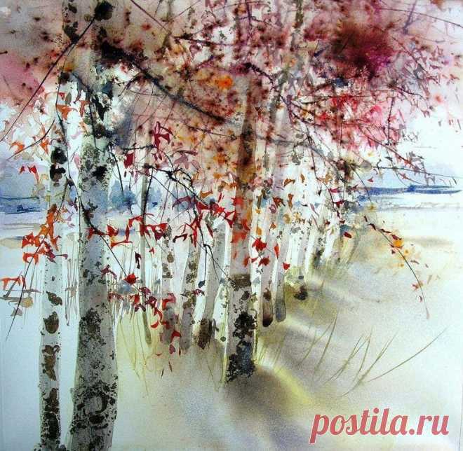 А скоро весна...Французская художница Reine-Marie Pinchon