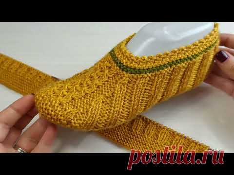 ÇOK ŞIK DEĞİLMİ  ? SİZDE ÖREBİLİRSİNİZ/İKİ İŞ İLE DİKİŞSİZ ÇORAP / Bayan patik modelleri