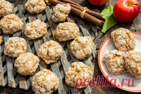 Рассыпается во рту — яблочное печенье с трещинками