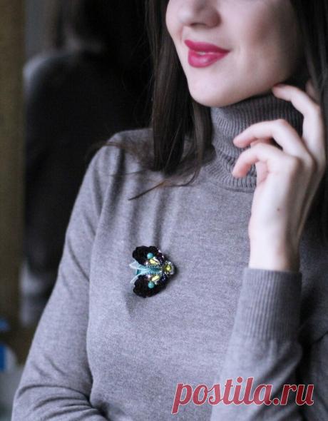 Вязаные броши | Клуб красоты и здоровья | Дзен
