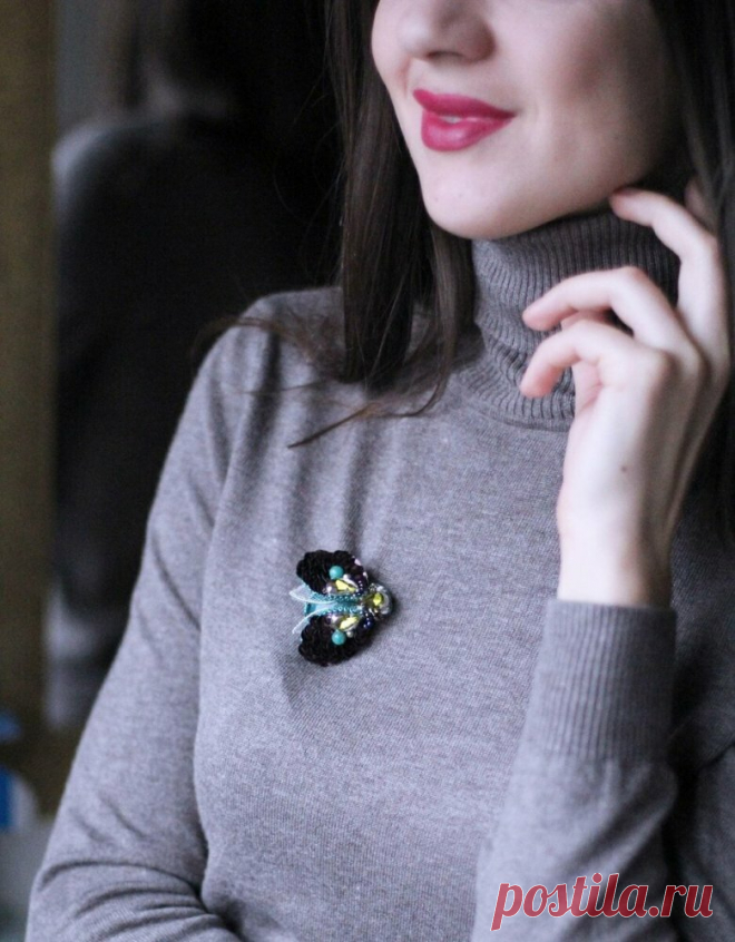 Вязаные броши | Клуб красоты и здоровья | Дзен