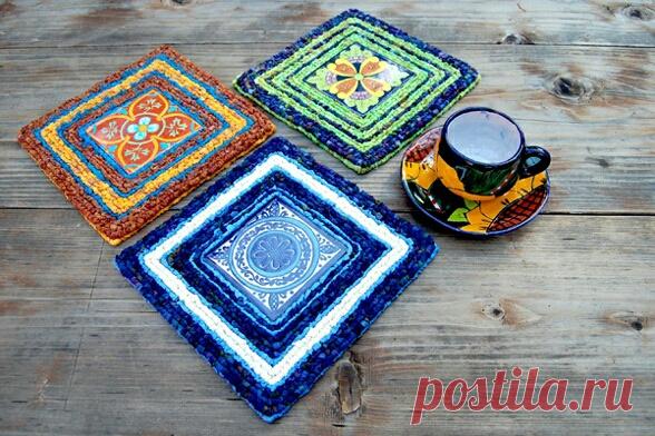 Подставки под кружки, в подарок (DIY)