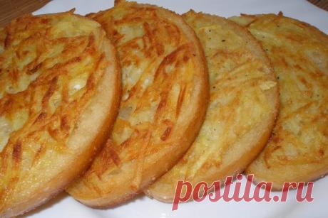 Гренки с картофелем к завтраку