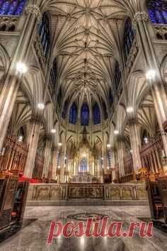 Beautiful, historic St Patrick's Cathedral in New York City, completed in 1878 and designated a National Historic Landmark.  |   Pinterest • Всемирный каталог идей