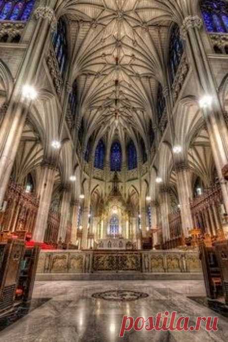 Beautiful, historic St Patrick's Cathedral in New York City, completed in 1878 and designated a National Historic Landmark.  |   Pinterest • Всемирный каталог идей