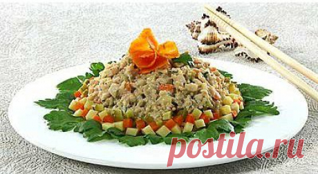 Салат из кальмаров с сыром -,кальмар-Партнеры