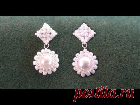 МАЛЕНЬКИЕ ЖЕМЧУЖНЫЕ СЕРЕЖКИ.МАСТЕР КЛАСС