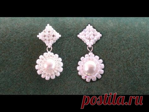 МАЛЕНЬКИЕ ЖЕМЧУЖНЫЕ СЕРЕЖКИ.МАСТЕР КЛАСС