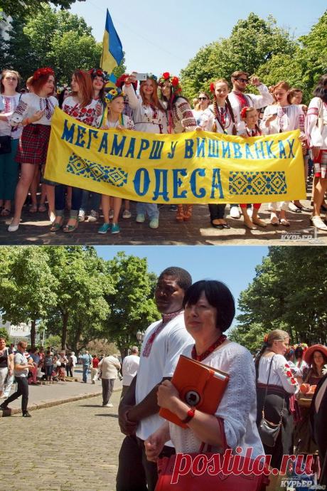 Марш вышиванок в Одессе