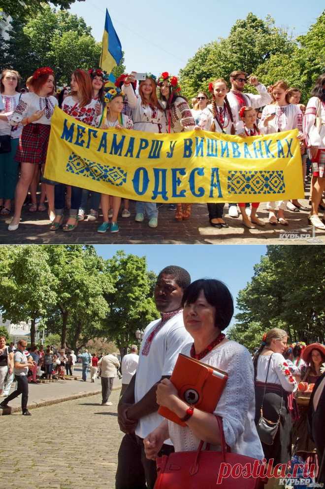 Марш вышиванок в Одессе