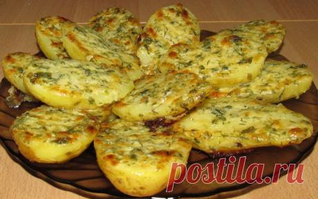 Картошка в духовке с чесночным маслом