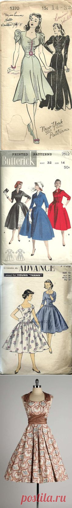 VS: Details on Vintage Dresses & Blouses в Pinterest