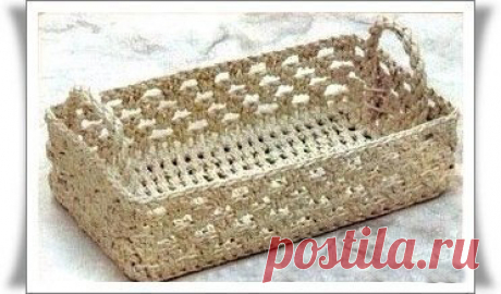 Корзиночки из джутового шпагата — Сделай сам, идеи для творчества - DIY Ideas