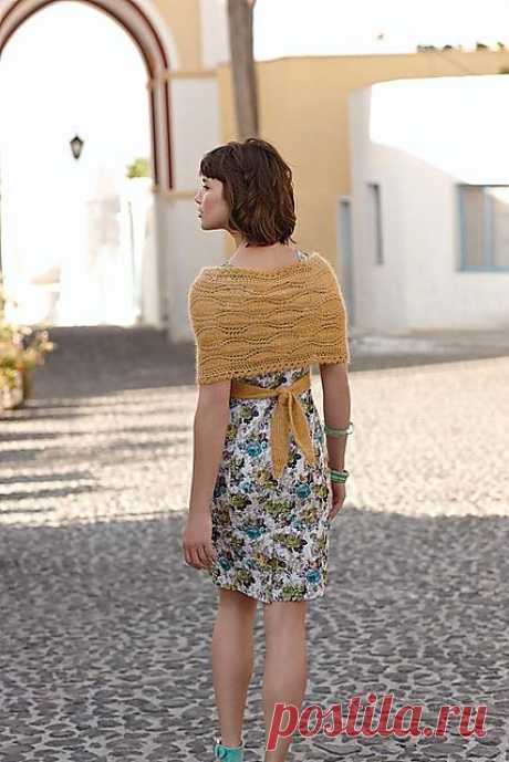 Вязание накидки Symi Wrap, Rowan 53