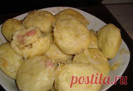 Картофельные галушки.