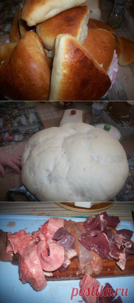 Пироги печеные с ливером