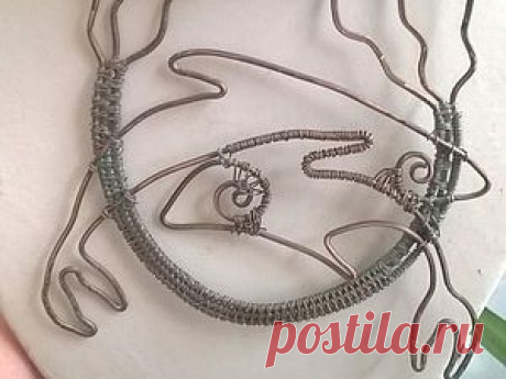 Плетем из проволоки знак зодиака «Рыбы» - Ярмарка Мастеров - ручная работа, handmade