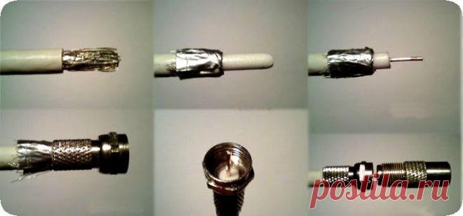 Антенна для цифрового ТВ своими руками из кабеля