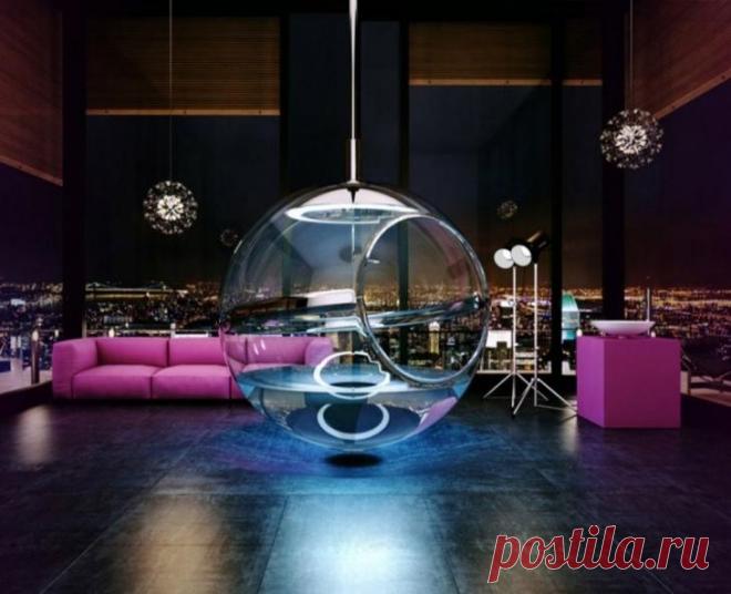 20 крутых дизайнерских штук - ванна-сфера