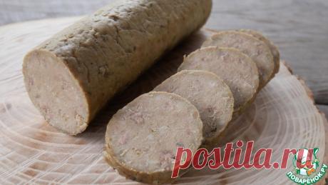 Домашняя колбаса из печени Кулинарный рецепт