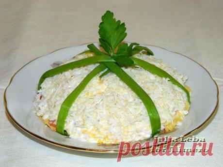 Салат «Новогодний подарок» | Ваши любимые рецепты