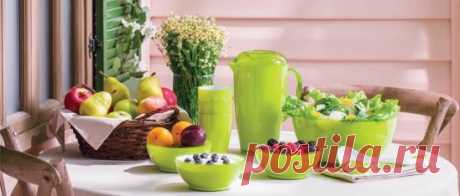 Этот красивый набор посуды , который словно светится изнутри солнечно - салатовым светом , будет твоим  всего за 495 рублей !