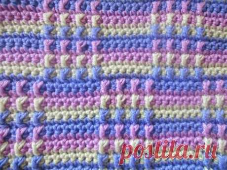 Многоцветный узор Multicolor pattern Crochet - YouTube