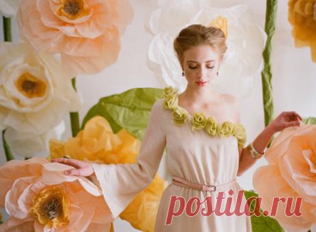 Бумажные цветы для праздничного декора - Домашний hand-made