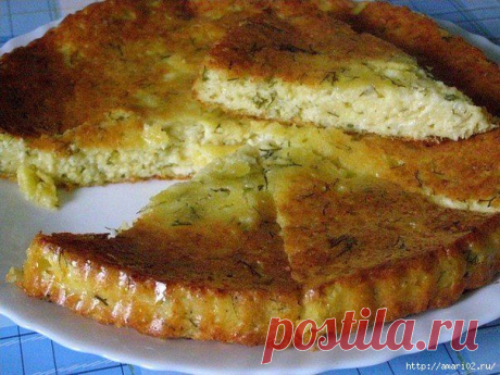 БЫСТРЫЙ ПИРОГ С СЫРОМ И ТВОРОГОМ