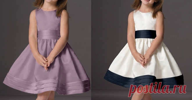 Платье для девочки. Выкройка на возраст 2-14 лет