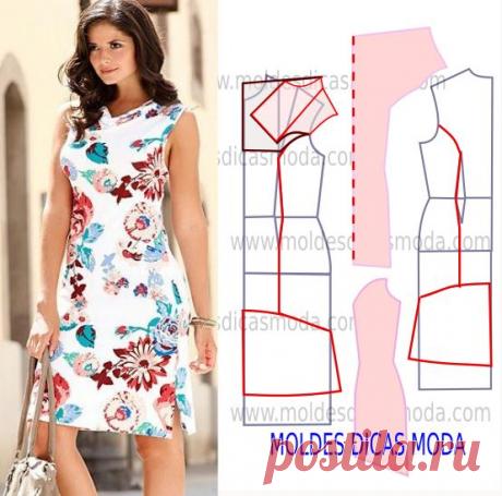 Простые выкройки и моделирование летних платьев №6