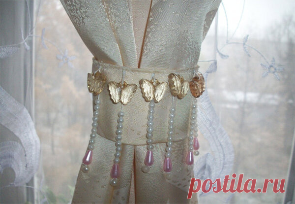 ПОДХВАТ ДЛЯ ШТОР СВОИМИ РУКАМИ | Блоги о даче и огороде, рецептах, красоте и правильном питании, рыбалке, ремонте и интерьере