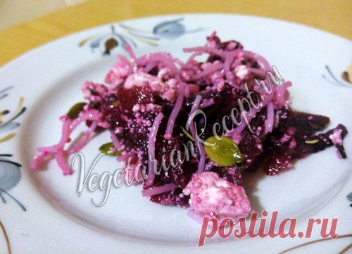 Салат с фунчозой, свеклой и творогом - рецепт с фото Полезный салат из свеклы, творога и фунчозы. Быстрый и простой рецепт.