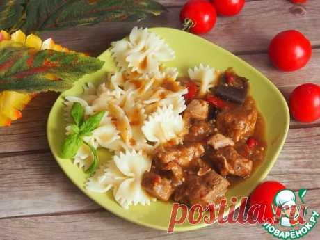 Гуляш с баклажаном – кулинарный рецепт