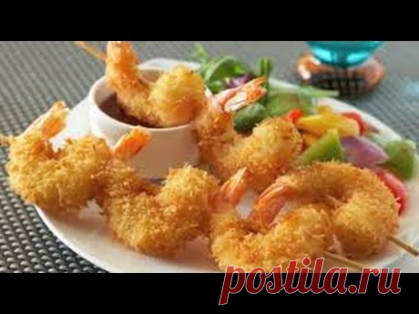 КРЕВЕТКИ В КЛЯРЕ (панировке)! Закуска к пиву!!!!