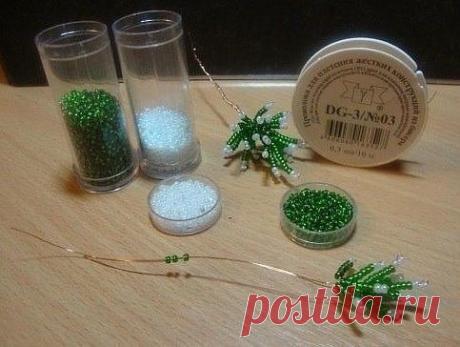 Мастер-класс по снежной елочке из бисера — DIYIdeas