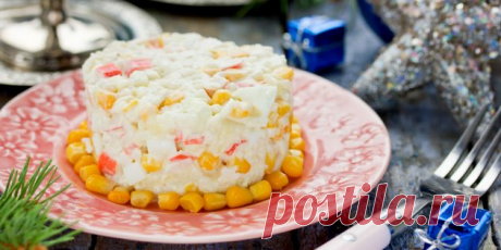 10 интересных салатов с крабовыми палочками