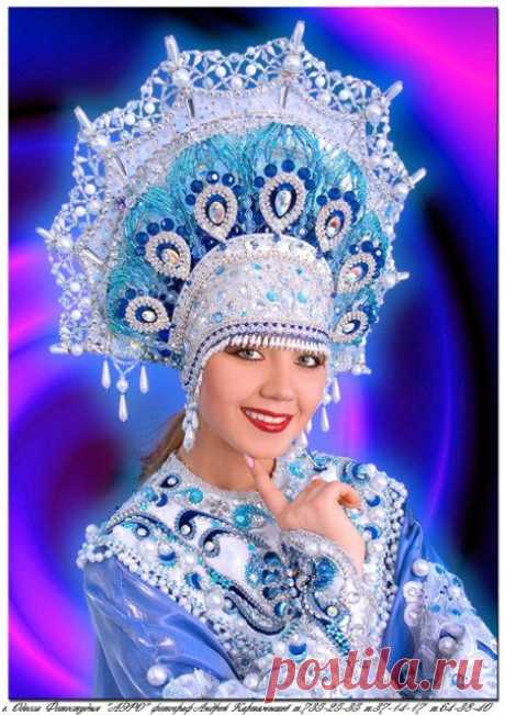 Кокошник Снегурочки своими руками. Море идей декора кокошника! - Костюмы - Женский Мир