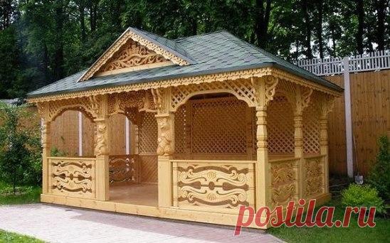 Резная беседка