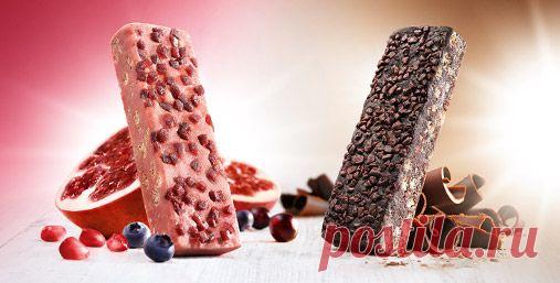 Идеальный и полезный источник энергии для тех, кто следит за своим здоровьем. Каждый батончик доставит удовольствие, но не навредит фигуре. 
Снижает чувство голода и потребность в сладком, обеспечивает оптимальное натуральное питание благодаря рациональному сочетанию ингредиентов.
Содержит 3 источника протеина (соя, горошек и молочная сыворотка) и 4 злака, богатые клетчаткой (ячмень, овес, пшеница и рис).
Имеет низкий гликемический индекс, заряжают энергией и повышают концентрацию.