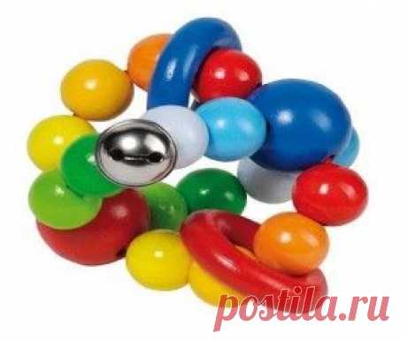 Деревянная игрушка Heimess Эластик Мячик с колечками